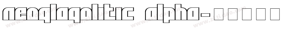 Neoglagolitic Alpha字体转换